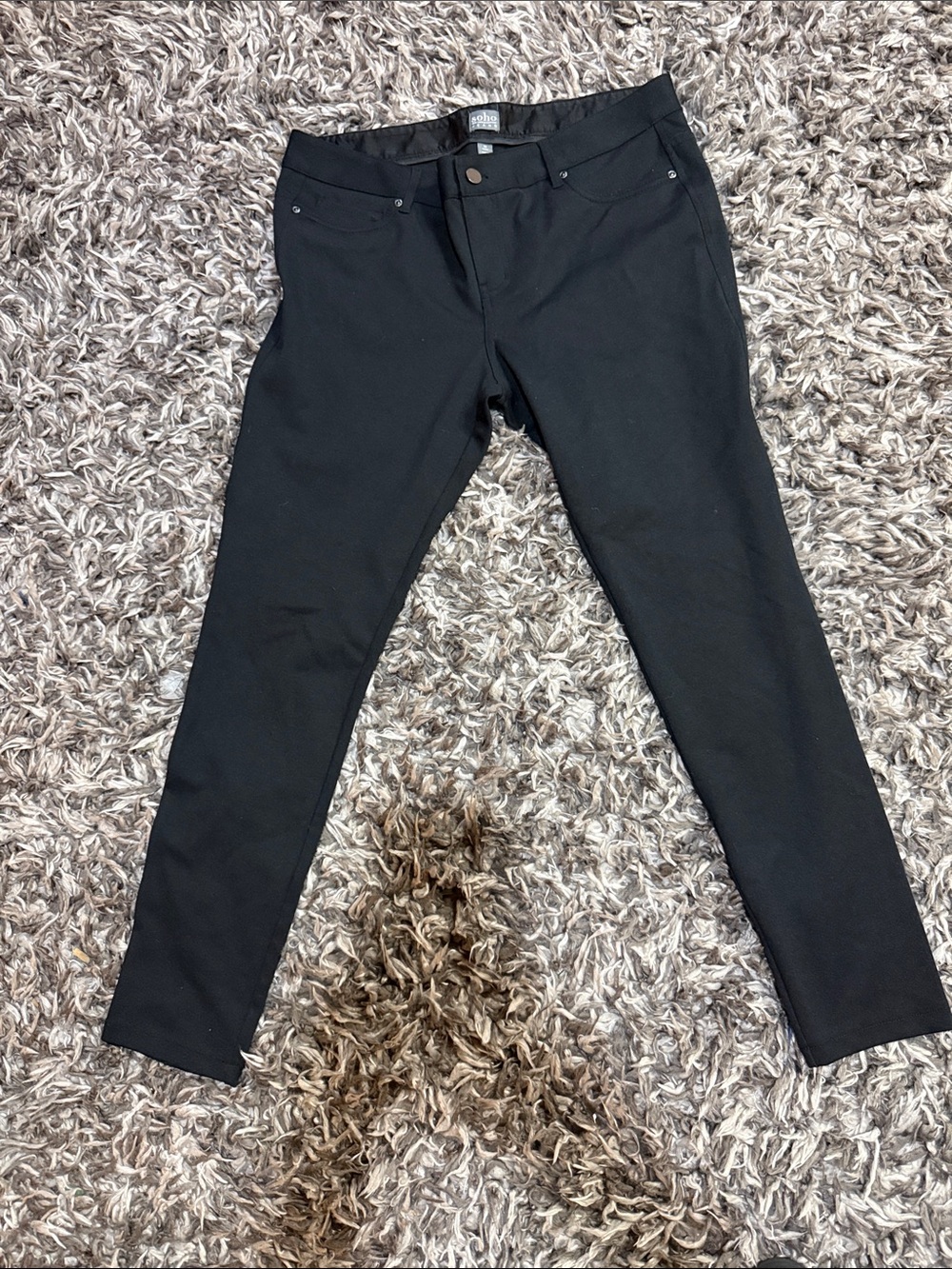 Soho Black Skinny Stretch Women's Pants